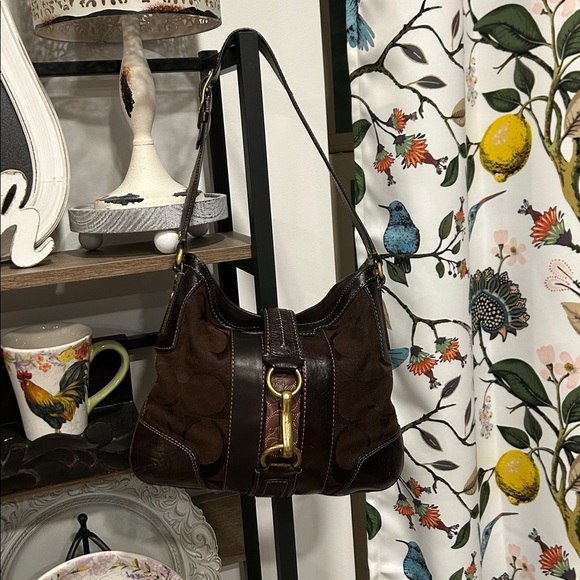 Coach Brown Leather Hobo Bag - Picture 5 of 5